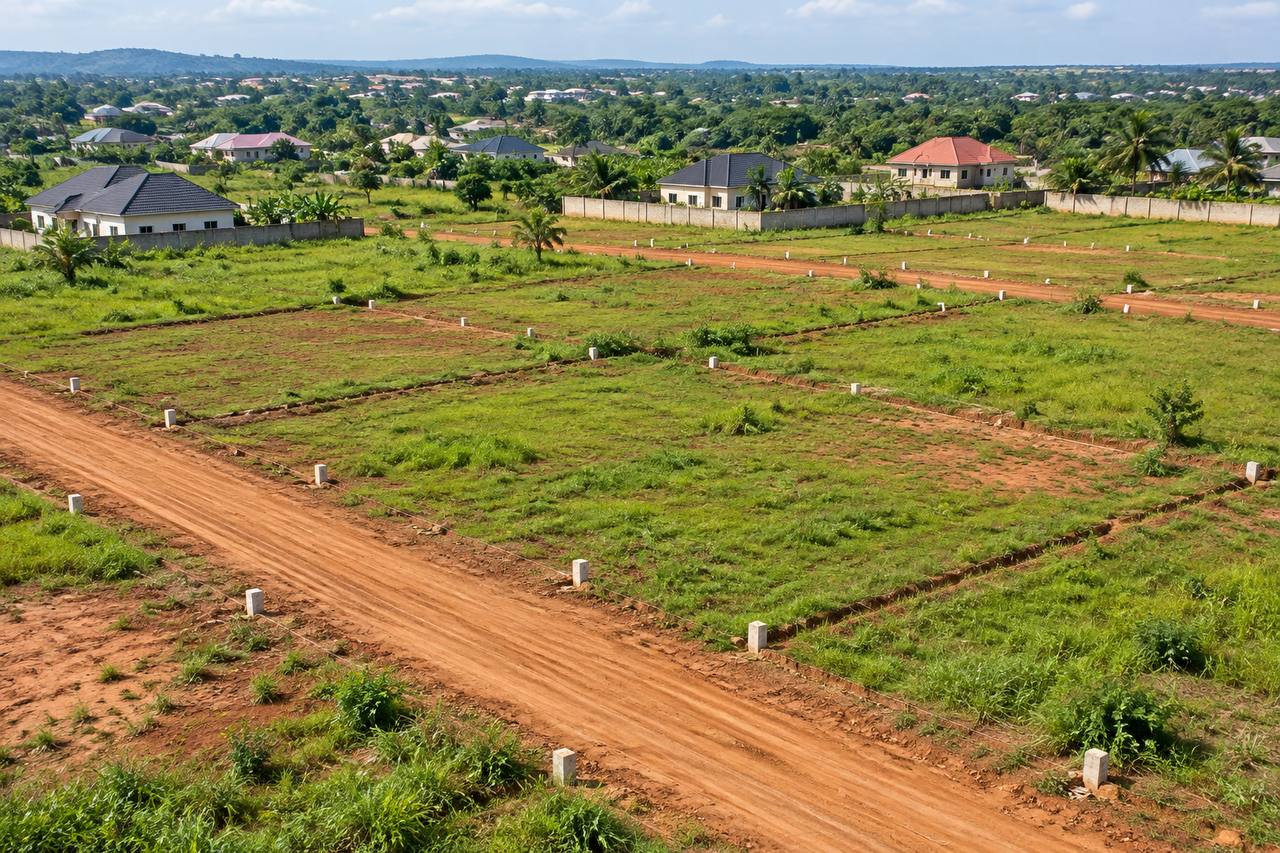 Landed properties and available plots of land